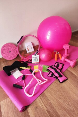 Komplettes Pilates-Set für zu Hause, Pilates-Ballkissen, Kreis-Schlankheitsgürtel, Hantel-Twister, Yoga-Platten-Set 3PI-MÇTD-K-İ-E-AĞ-SKZ-TUZ-MEZ-AD-YZK2Lİ - 1