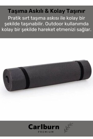 Konfor Modeli Çift Taraflı Kaymaz Silinebilir Antibakteriyel Pilates Meditasyon Minderi 6-5 mm Mat - 2