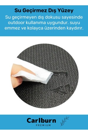 Konfor Modeli Çift Taraflı Kaymaz Silinebilir Antibakteriyel Pilates Meditasyon Minderi 6-5 mm Mat - 4