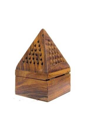 Konisches Räuchergefäß, Pyramidenform, Holz-Räuchergefäß, 3 Stück, konisches Räuchergefäß, Geschenk - 5