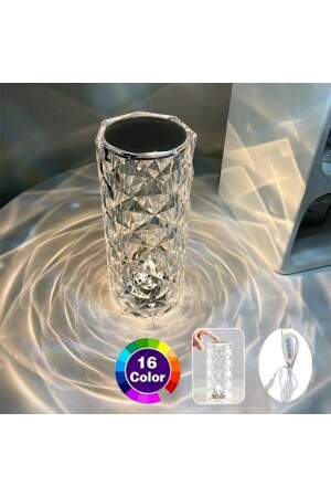 Kontrollierte Kristall-Tischlampe, RGB-Nachtlicht, 16 Farben und 4 Modi, Touch-Steuerung cankristal45 - 9