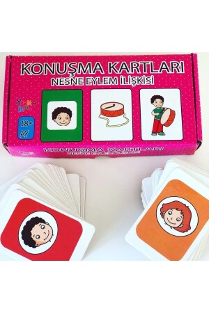 Konuşma Kartları - Nesne Eylem Ilişkisi (18 AY) Özel Eğitim Yukakids DM3620 - 1