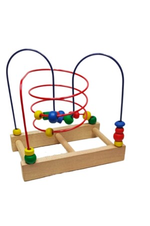 Koordinationsspiel aus Holz, klein – (25 x 25 x 15 cm – Konzeptentwicklungsspielzeug – bunt) TYC00209757709 - ATA AHŞAP OYUNCAK