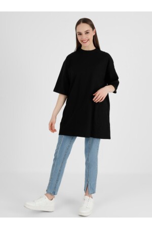 KOPYA - KOPYA - Oversize Kalıp T-shirt - Siyah - - Genel Markalar