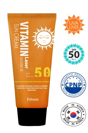 Korean Çil Ve Leke Karşıtı Aydınlatıcı Vitamin Laser Spf 50 Pa Yüksek Koruyuculu Güneş Kremi ESH03 - 1