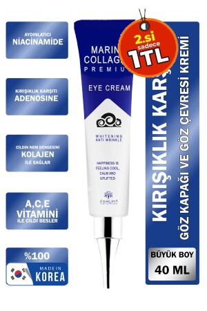 Korean Saf Collagen Ve Niasinamid Içeren Göz Çevresi Ve Göz Kapağı Kırışıklık Kremi - Eshumi
