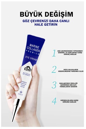 Korean Saf Collagen Ve Niasinamid Içeren Göz Çevresi Ve Göz Kapağı Kırışıklık Kremi - 10