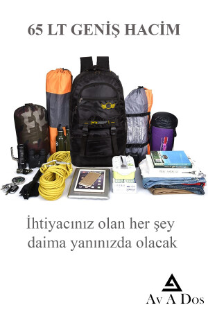 Körüklü Ortopedik Konfor Çok Gözlü Gezi Seyahat Yürüyüş Dağcı Kamp Spor Sırt Çantası Deprem Çantası - 3