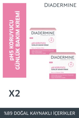 Schützende Feuchtigkeitspflegecreme für trockene/empfindliche Haut 50+50ml 2er-Pack 8690572780084 - Diadermine