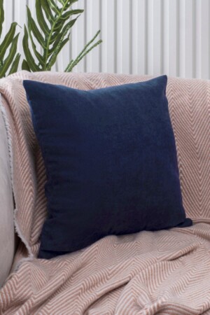 Koyu Lacivert Kırlent Kılıfı Dekoratif Düz Sade Panoroma-206 - Özenev