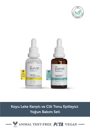 Koyu Leke ve Cilt Tonu Eşitlemeye Yardımcı Bakım Seti - The Purest Solutions