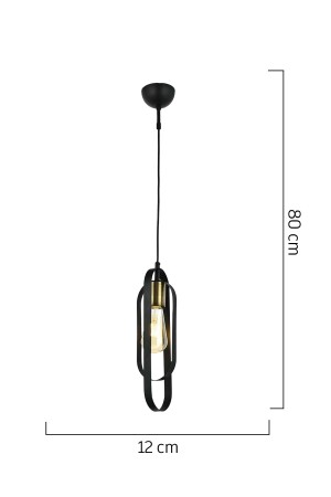 Koza Single Black Sports Modern Retro Pendelleuchte Küche Wohnzimmer Pendelleuchte Kronleuchter - 5