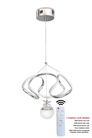 Krom 3 Renk Kumandalı Toplu Dron Led Avize dron - RSCOLLECTIONS