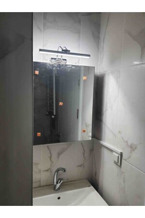 Krom Kasa Beyaz Işık Elektrikli Banyo Duvar Ayna Tablo Aydınlatması Flüt Kuğu Aplik Ledli Aplik - 4