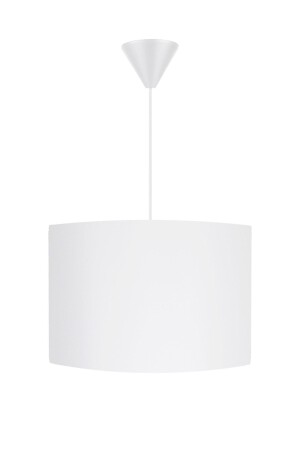 Kronleuchter Pendelleuchte Einzelstofflampe Durchmesser 30 cm Weiß 6128 - Modamonline