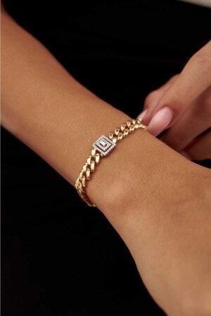 Kubanisches Baguette-Diamant-Armband - 4