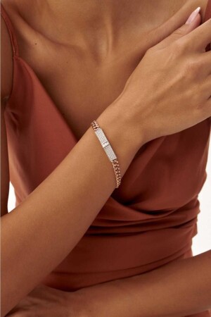 Kubanisches Baguette-Diamant-Tag-Armband - 3