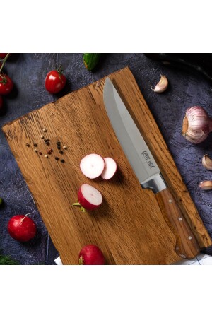 Küchenmesser-Set für Fleisch, Gemüse, Brot, Obst, 4-teilig - 6