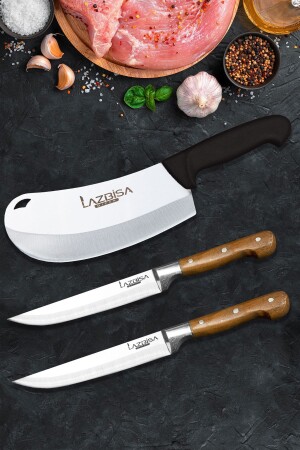 Küchenmesser-Set, Zwiebel, Pizza, Gebäck, Pita-Messer, Hackmesser, Fleisch, Brot, Gemüse - 2