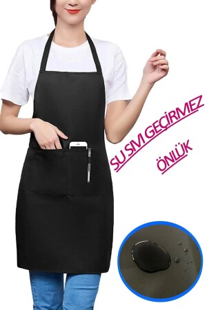 Küchenschürze, schmutzabweisende Gabardine, Koch, Chef, Barista, Küchenschürze, Unisex, Kochschürze - 2