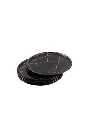 Kuchenteller mit Marmormuster 01 MARBLE BLACK CAKE - 8