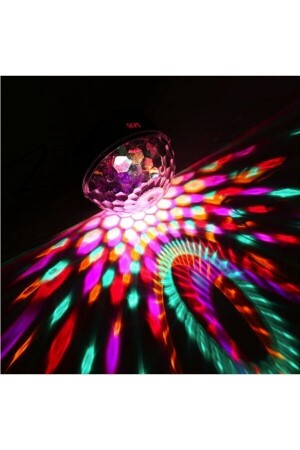 Kugel-Disco-Kugel-Musik-Player, buntes Laserlicht, Bluetooth-Sound, aktivierte Lichter, Disco-Party-Licht - 5