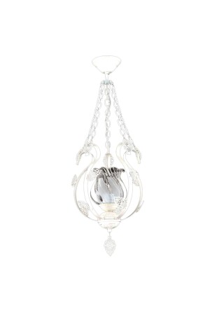 MNZ-Swan لون أبيض واحد شمعة F-510-T-B - Trendylight