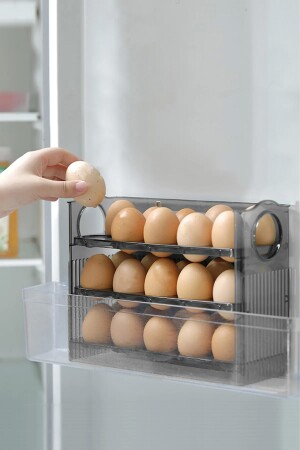 Kühlschrank-Eier-Organizer mit 3 Ablagen SC4301 - 2