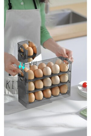 Kühlschrank-Eier-Organizer mit 3 Ablagen SC4301 - 4