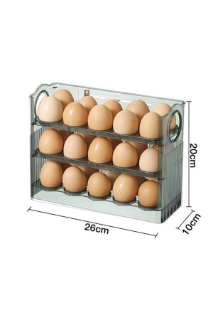 Kühlschrank-Eier-Organizer mit 3 Ablagen SC4301 - 5