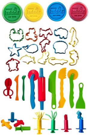 منز-طبيعي لعب الخبز الميكا تعليمي لعبة مجموعة - kukids play dough