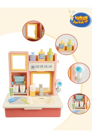 Kukuli Song pädagogisches modernes Badezimmer-Set, Spielzeug-Badezimmer banyset1 - 3