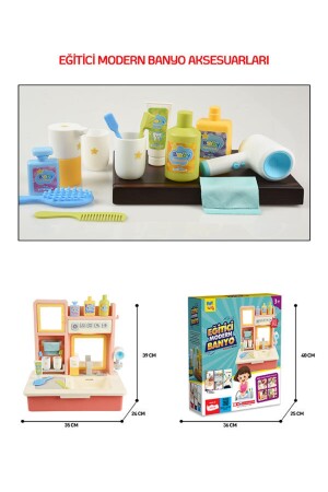 Kukuli Song pädagogisches modernes Badezimmer-Set, Spielzeug-Badezimmer banyset1 - 5