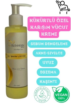 Kükürtlü Cilt Bakım Losyonu (UYUZ- KAŞINTI) 150 ml onarıcı krem - 2