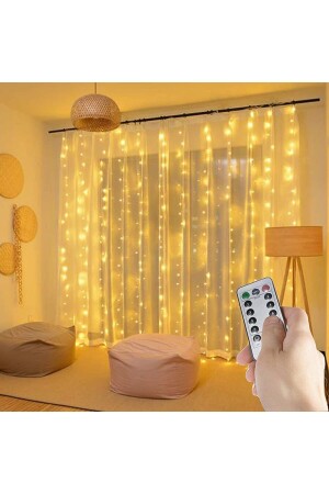 Kumandalı 8 Ayrı Moda Sahip 3mx3m ( 300 Cm X 300 Cm ) Perde Led Peri Led Usb - 6