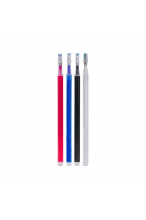 Kumaş Çizim Kalemi Isı ve Ütü İle Silinen (4 Adet)Mavi- Kırmızı-Siyah-Beyaz - 1