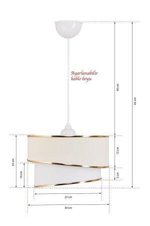 Kumaş Galaksi Modern Pasta Avize Yatak Odası Çocuk Odası - 7