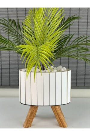 Künstliche Blumenpalme, Areca-Kunstpflanze, Wohnzimmerblume, 9 Blätter, 50 cm, Topf nicht im Lieferumfang enthalten - Ledison