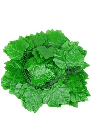 Künstliche Efeublume mit grünen Blättern, 12 Stück, 2 Meter, ZM28102101 - 2