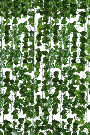Künstliche Efeublume mit grünen Blättern, 12 Stück, 2 Meter, ZM28102101 - 3
