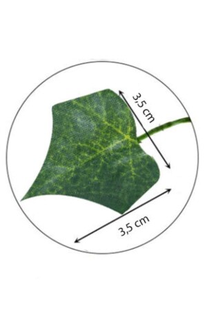 Künstliche Efeublume mit grünen Blättern, 12 Stück, 2 Meter, ZM28102101 - 6