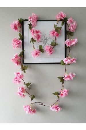 Künstlicher japanischer Frühlingszweig Efeu 220 cm hängender Blumenstrauß - Dekosimge