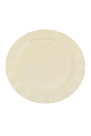 Kunststoffteller Hart Luxus 26 cm (10 Stück) Farbe Creme - 2