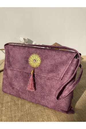 Kuran Kılıfı Çantası Kabı Cami Boy Lila Renk Kuranı Kerim Kılıfı - Medrese Yayınları