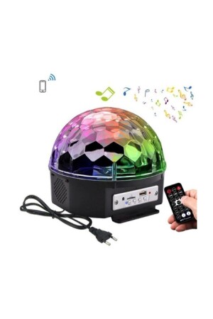 Küre Disko Topu Müzik Çalar Renkli Lazer Işıklı Bluetooth Sese Duyarlı Işıklar Disko Parti Işığı ART002020DSC02 - 4