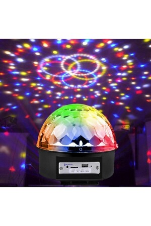 Küre Disko Topu Müzik Çalar Renkli Lazer Işıklı Bluetooth Sese Duyarlı Işıklar Disko Parti Işığı ART002020DSC02 - 6