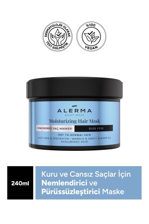 Kuru Ve Cansız Saçlar Için Nemlendirici Sülfatsız Saç Maskesi 240 ml - 2