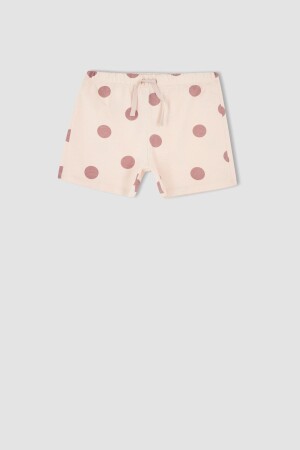 Kurzarm-Shorts-Pyjama-Set aus Baumwolle mit normaler Passform und Teddybär-Aufdruck für Mädchen W6899A622SM - 5