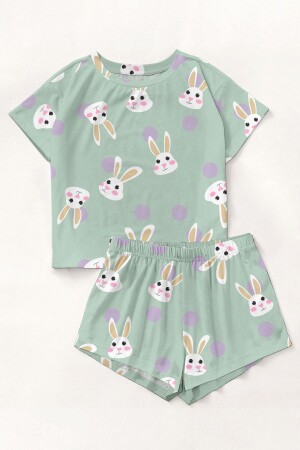 Kurzarm-Shorts-Pyjama-Set Rabbit1 Supersoft Basic Jersey - 1