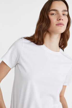 Kurzärmliges Basic-T-Shirt - 4